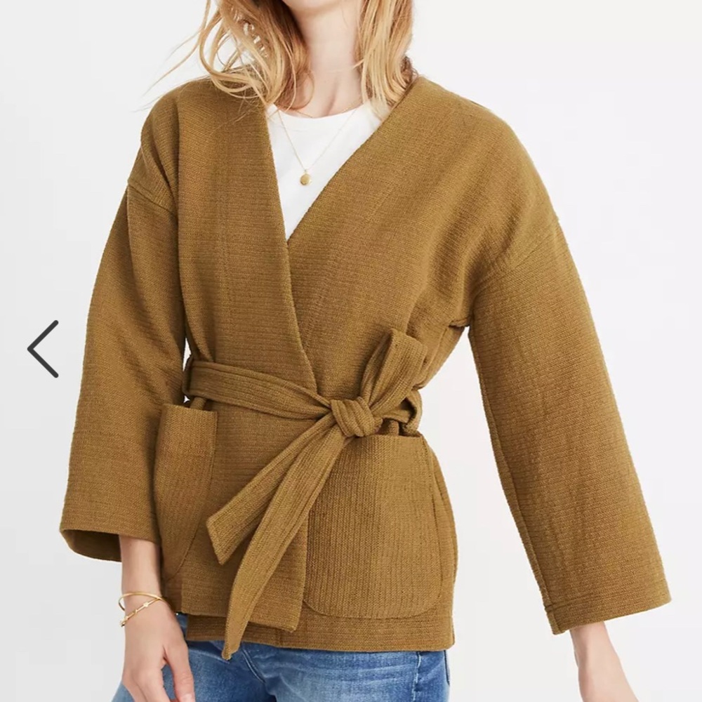 Madewell Texture & Threads Wrap Jacket Sz Medium
